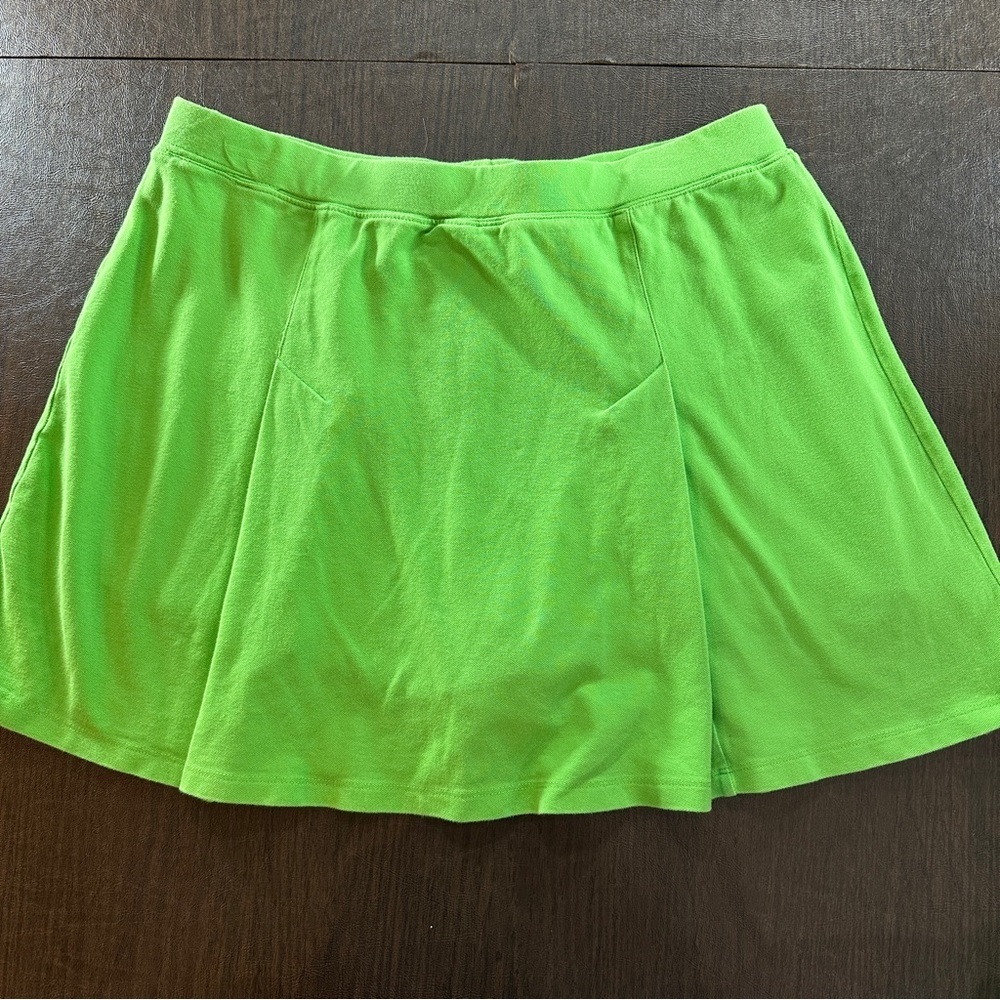SJB Active by St. John's Bay Green Golf Tennis Skirt Sz L